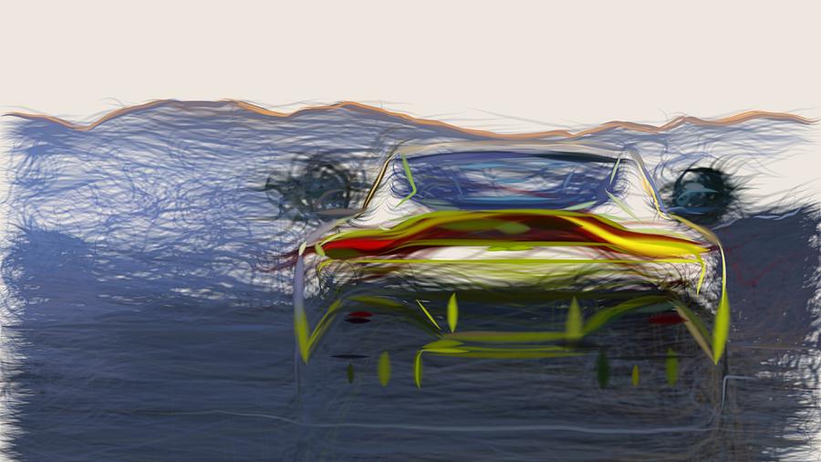 Aston Martin Vantage Drawing #17 Digital Art by CarsToon Concept