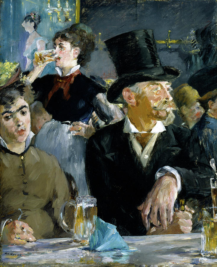 Edouard Manet Painting - At the Cafe #16 by Edouard Manet