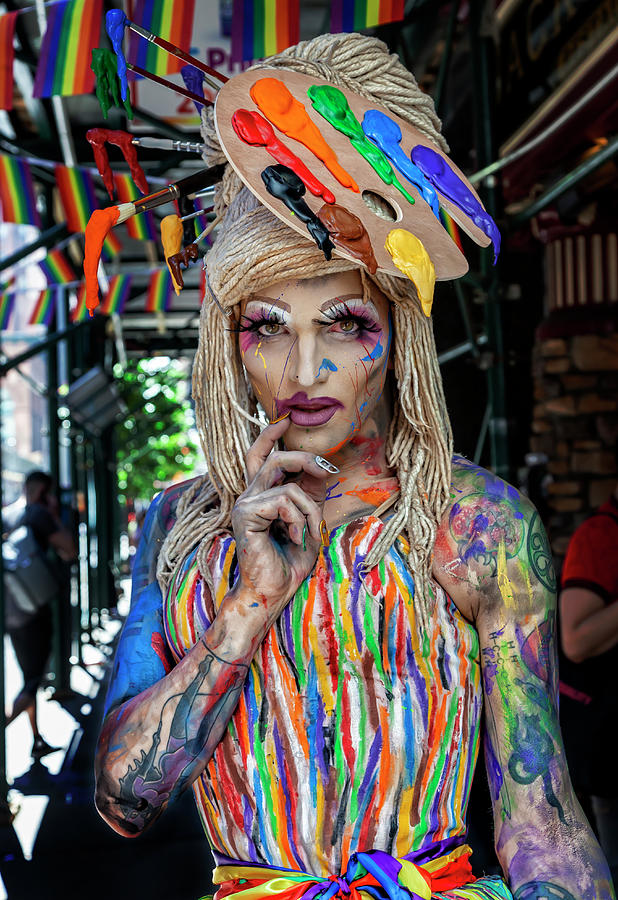 Gay Pride Parade NYC 6_30_2019 - 50th Anniversary 0f Stonewall R #16 Photograph by Robert Ullmann