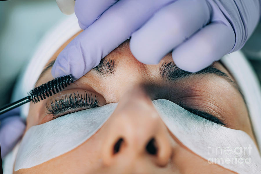 Tool Photograph - Lash Lifting In Beauty Salon #16 by Microgen Images/science Photo Library