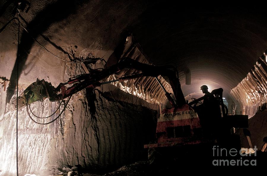 Metro Train Tunnel Construction #16 Photograph by Patrick Landmann/science Photo Library