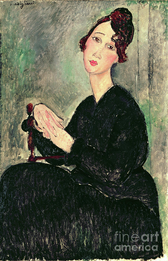 Portrait Of A Young Woman Painting By Amedeo Modigliani Fine Art America   16 Portrait Of A Young Woman Amedeo Modigliani 