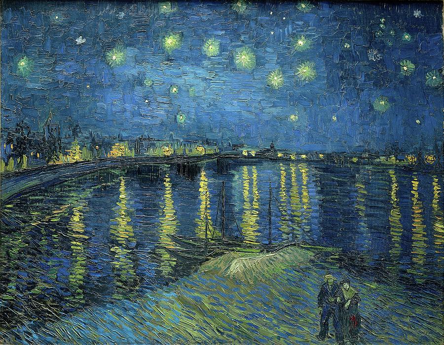 Starry Night Over The Rhone Painting by Vincent Van Gogh