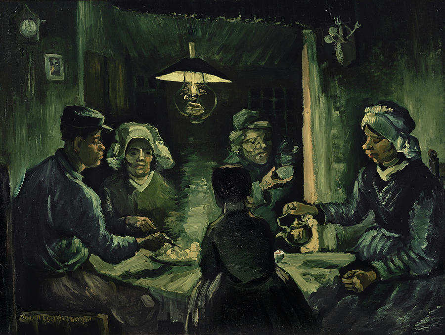 Vincent Van Gogh Painting - The potato eaters #16 by Vincent van Gogh
