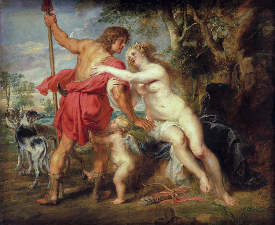Peter Paul Rubens Painting - Venus and Adonis #16 by Peter Paul Rubens
