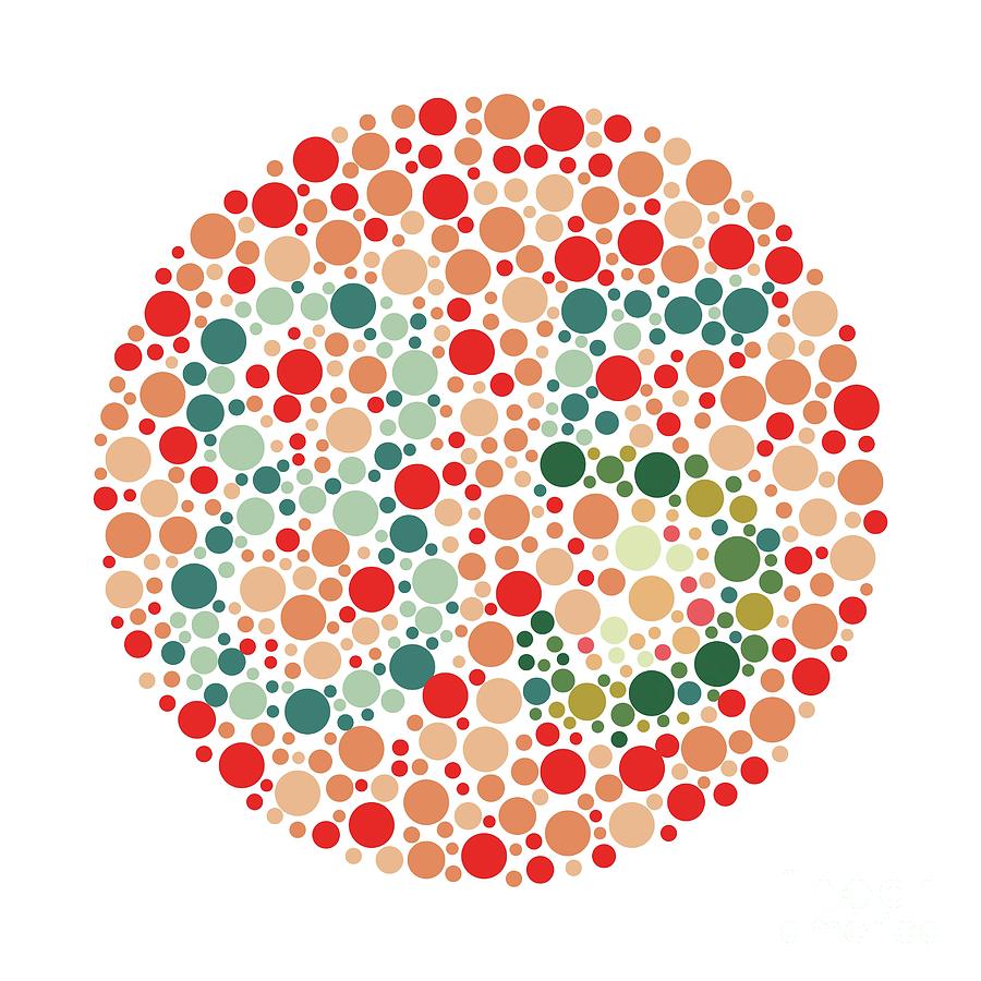 Colour Blindness Test Chart Photograph by Chongqing Tumi Technology Ltd ...