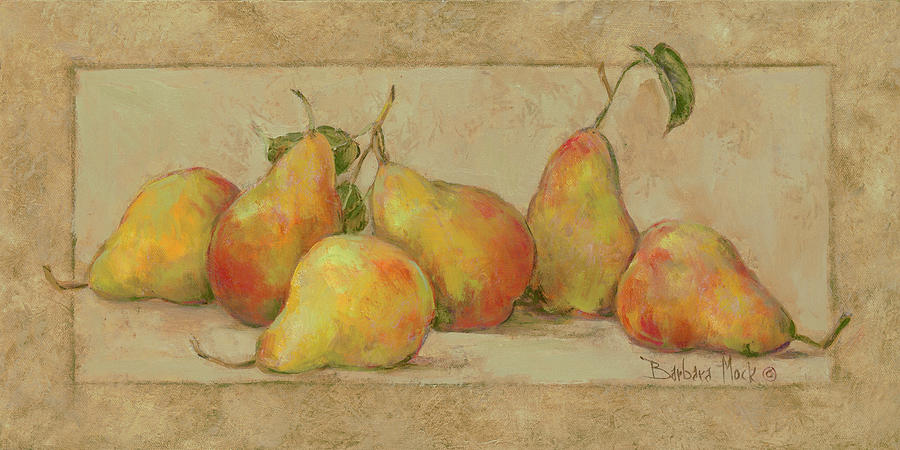 Still Life Painting - 16106 Pear Fresco by Barbara Mock