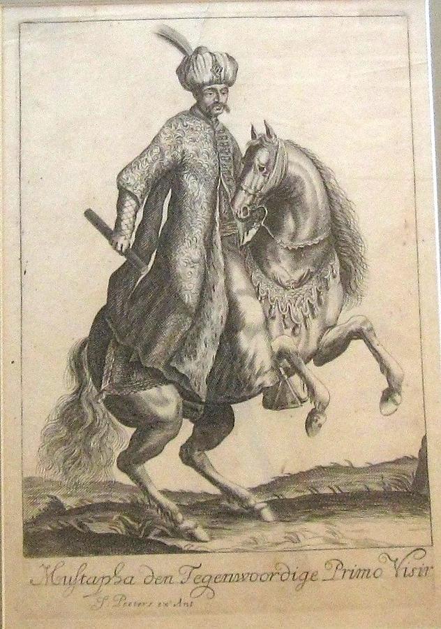 1686 ISTANBUL TURKEY MUSTAFA HORSE Ottoman Empire RARE DUTCH ENGRAVING
