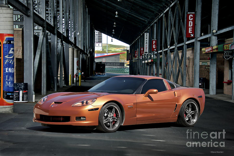 2007 Chevrolet Corvette Z06 C6R Photograph by Dave Koontz - Fine Art ...