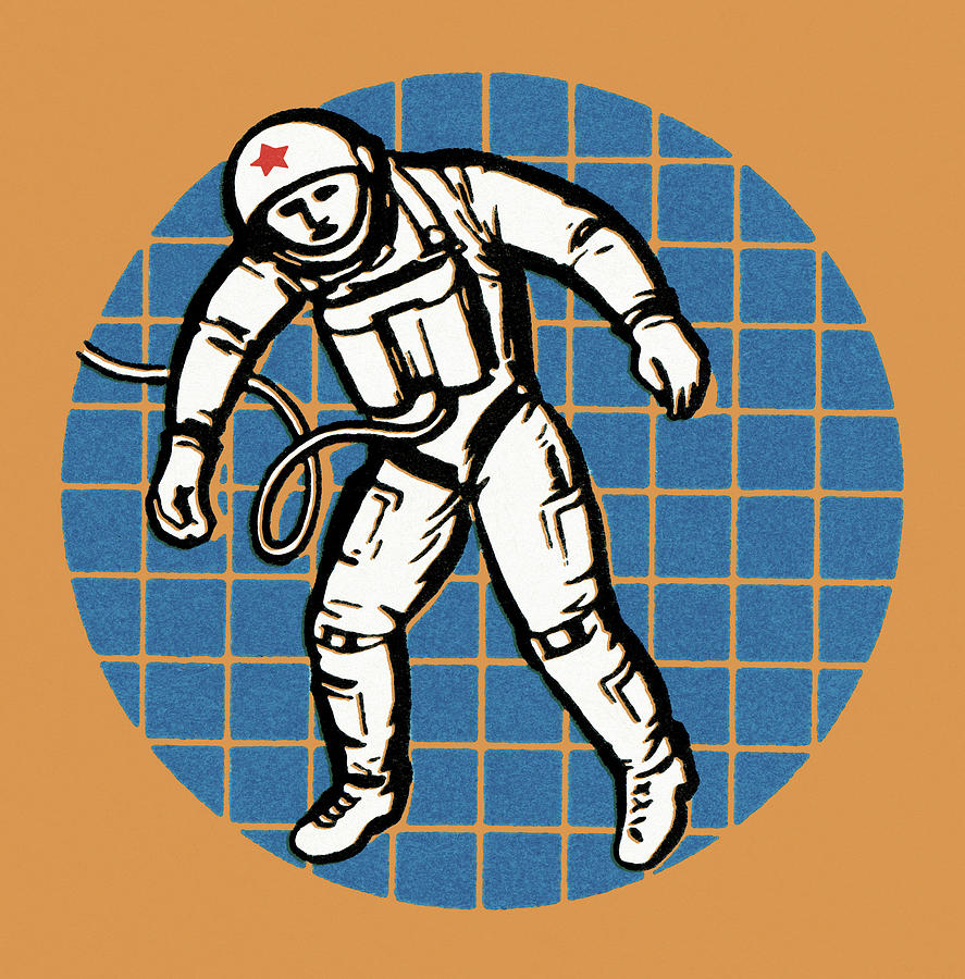 Science Fiction Drawing - Astronaut #17 by CSA Images