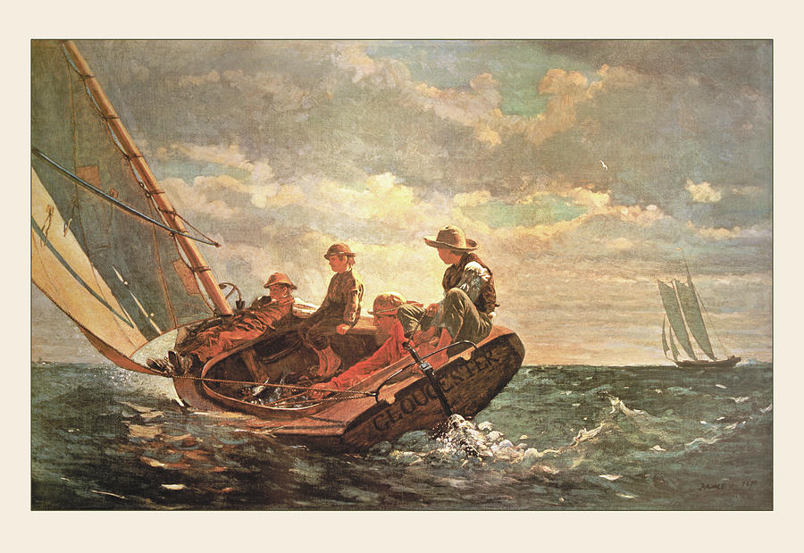 Breezing Up #17 Painting by Winslow Homer - Fine Art America