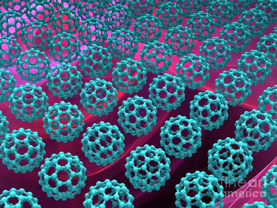 Buckyball C60 Molecules #17 Photograph by Laguna Design/science Photo Library