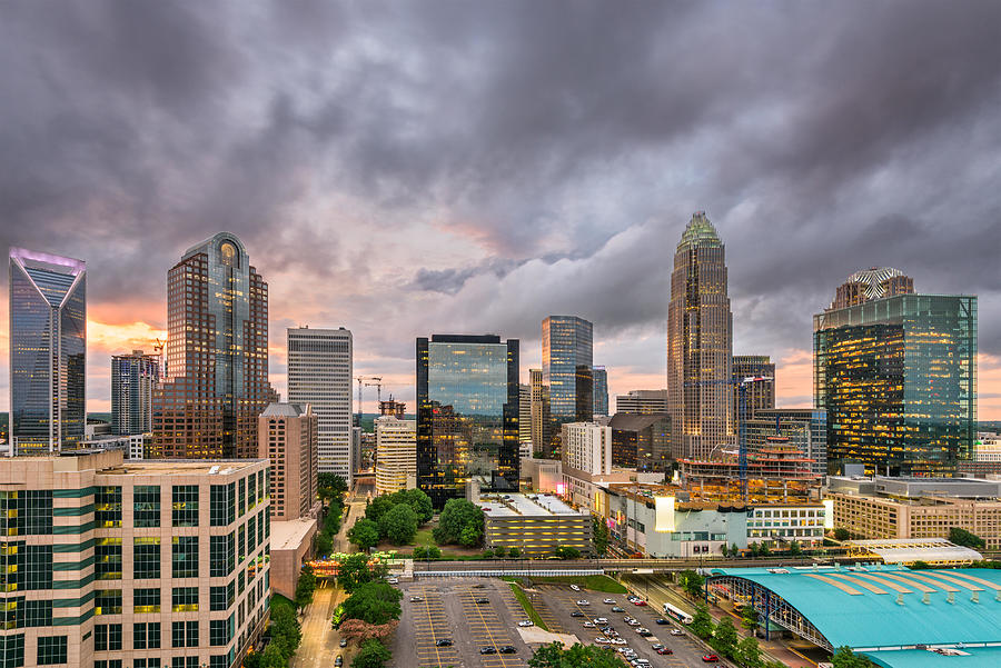 Charlotte Photograph - Charlotte, North Carolina, Usa Uptown #17 by Sean Pavone