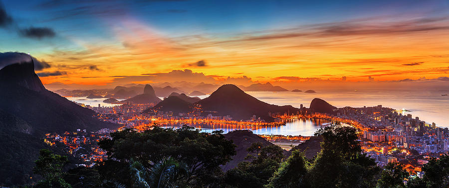 Cityscape, Rio De Janeiro, Brazil #17 Digital Art by Antonino Bartuccio
