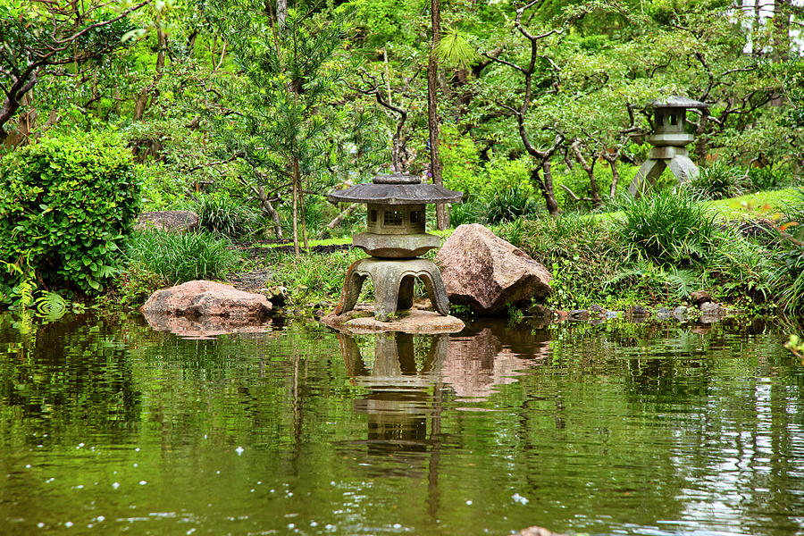 Florida, South Florida, Delray Beach, Morikami Japanese Gardens #17 Digital Art by Lumiere