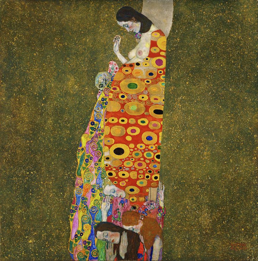 Gustav Klimt Painting - Hope, II by Gustav Klimt