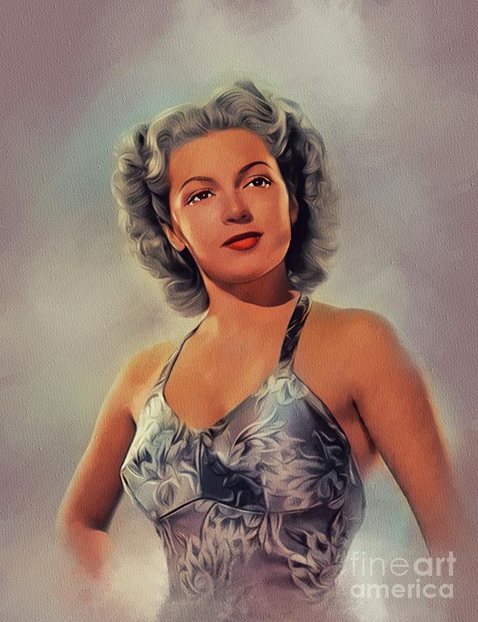 Lana Turner, Vintage Movie Star Painting