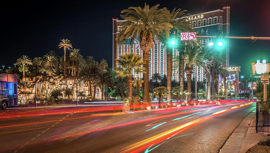 Las Vegas Nevada Evening City Lights And Street Views  #17 Photograph by Alex Grichenko