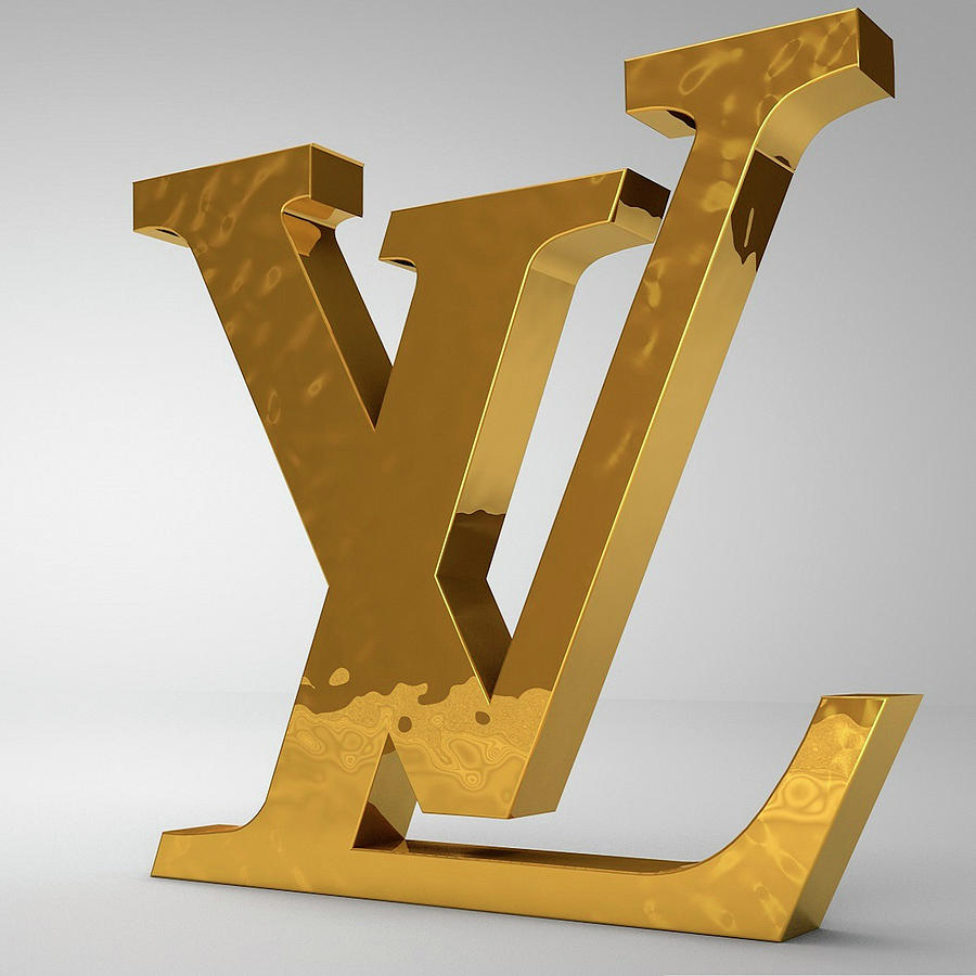 Louis Vuitton. Logo Digital Art by Yaroslav Voronin