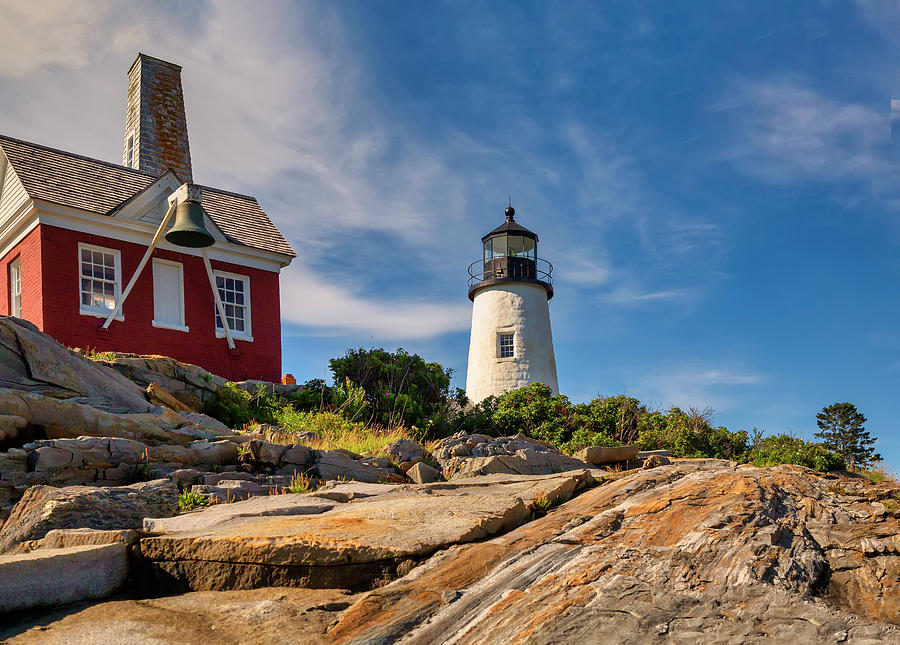 Maine, Bristol, Pemaquid Lighthouse #17 Digital Art by Andres Uribe
