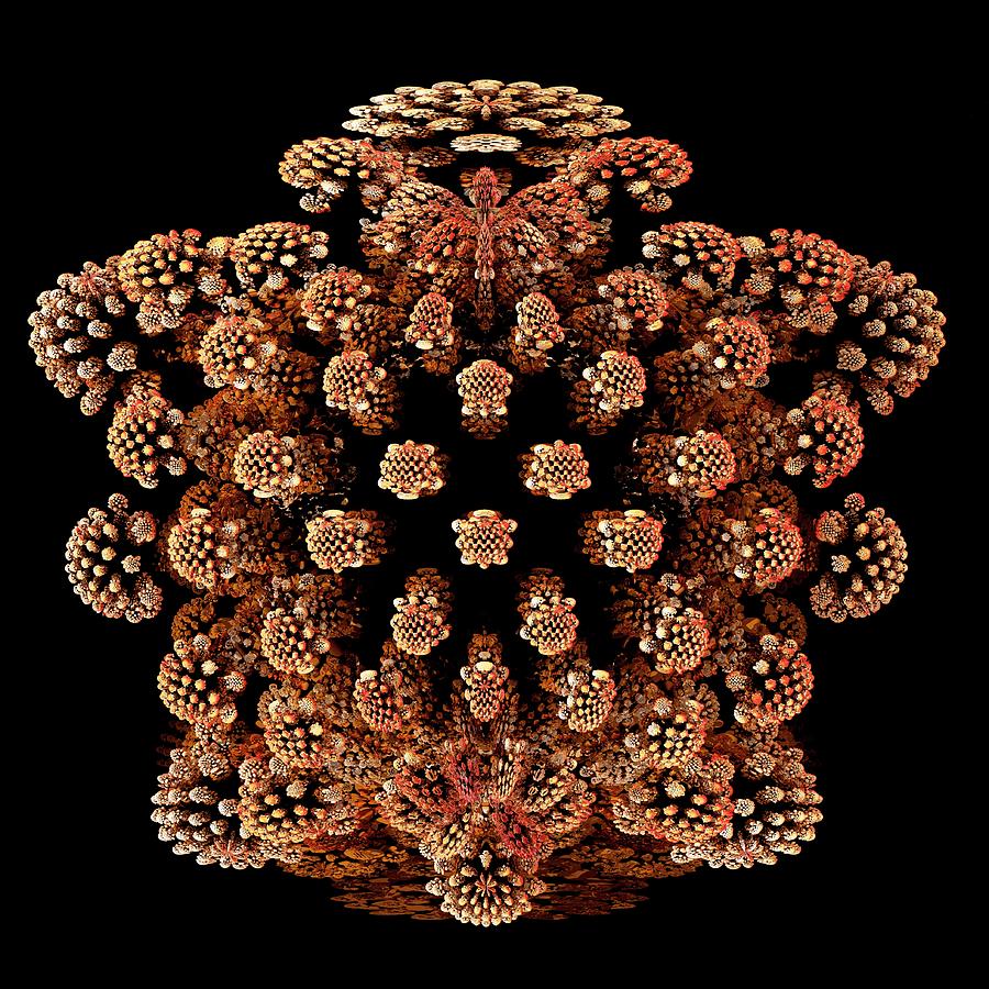 Mandelbulb Fractal #17 Digital Art by Laguna Design