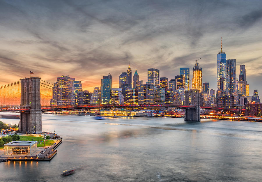 New York City Photograph - New York, New York, Usa Skyline #17 by Sean Pavone