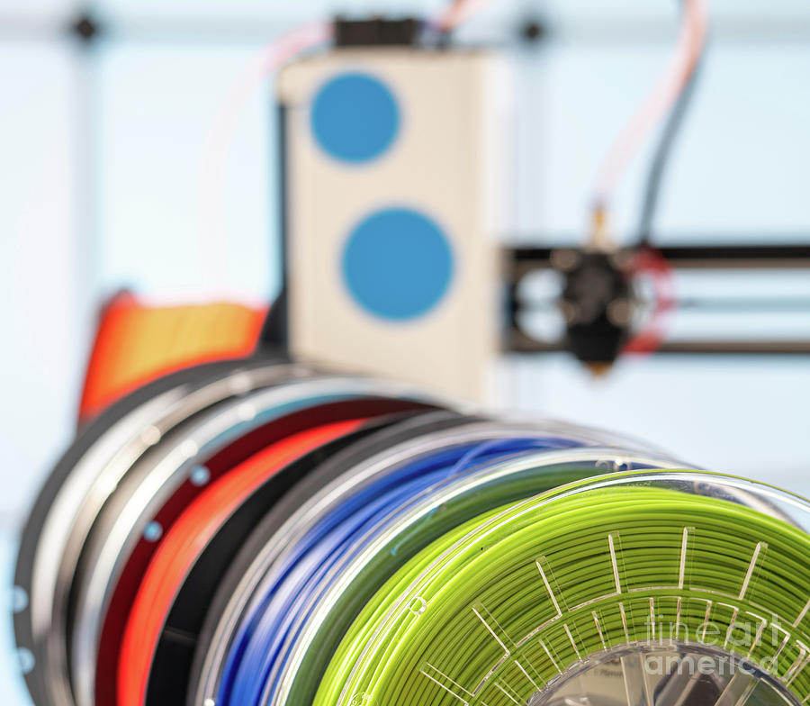 Plastic Filaments For 3d Printing #17 Photograph by Wladimir Bulgar/science Photo Library