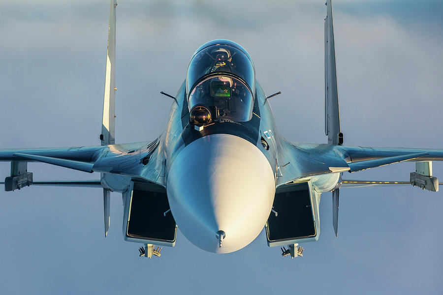 Su-30sm Jet Fighter Of The Russian Navy Photograph by Artyom Anikeev ...