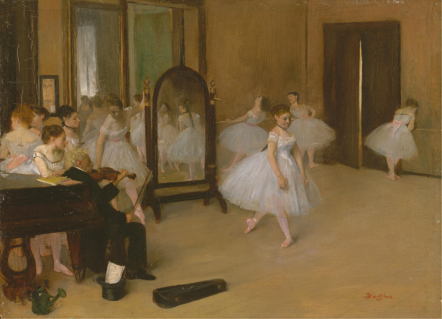 Edgar Degas Painting - The Dancing Class #17 by Edgar Degas