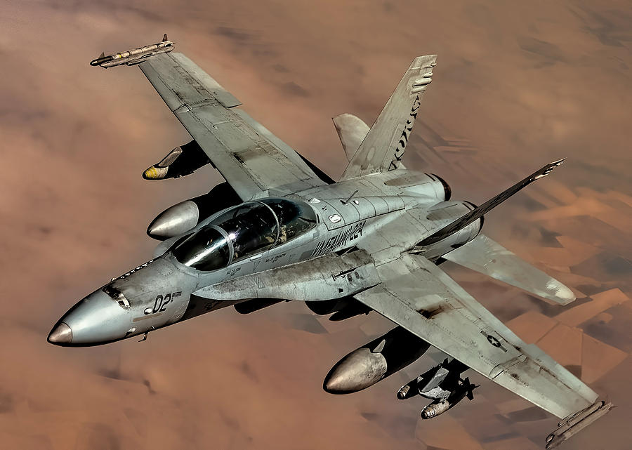 F A - 18 HORNET WAR JET by Daniel Hagerman F A - 18 HORNET WAR JET by Daniel Hagerman
