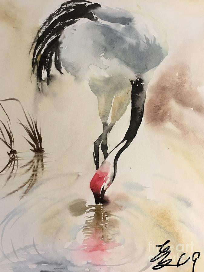 1712019 Painting by Han in Huang wong