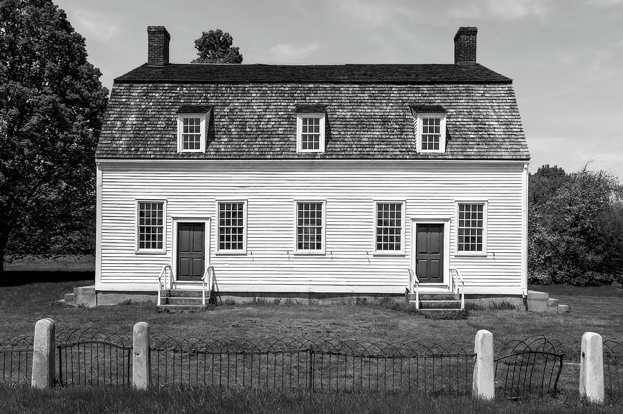 1793 New England Meeting House  -  1793newengmeetinghouseblkwhi184621 Photograph by Frank J Benz