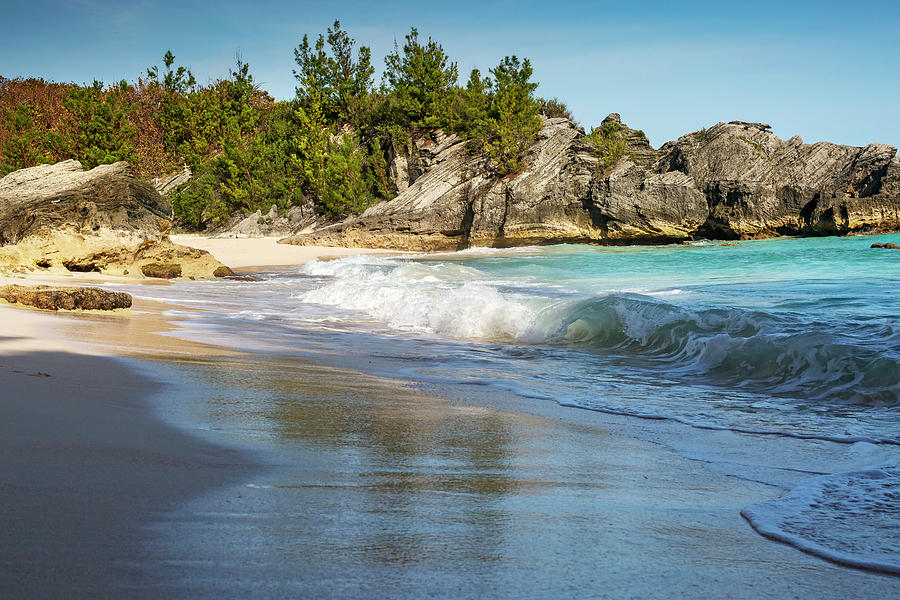 Beach, South Shore, Bermuda Digital Art by Lumiere - Fine Art America