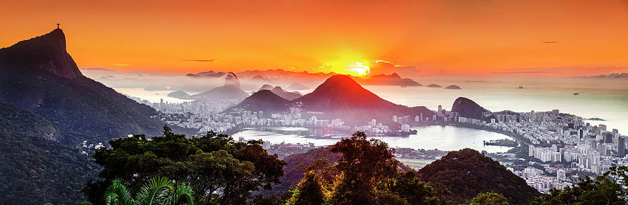 Cityscape, Rio De Janeiro, Brazil #18 Digital Art by Antonino Bartuccio
