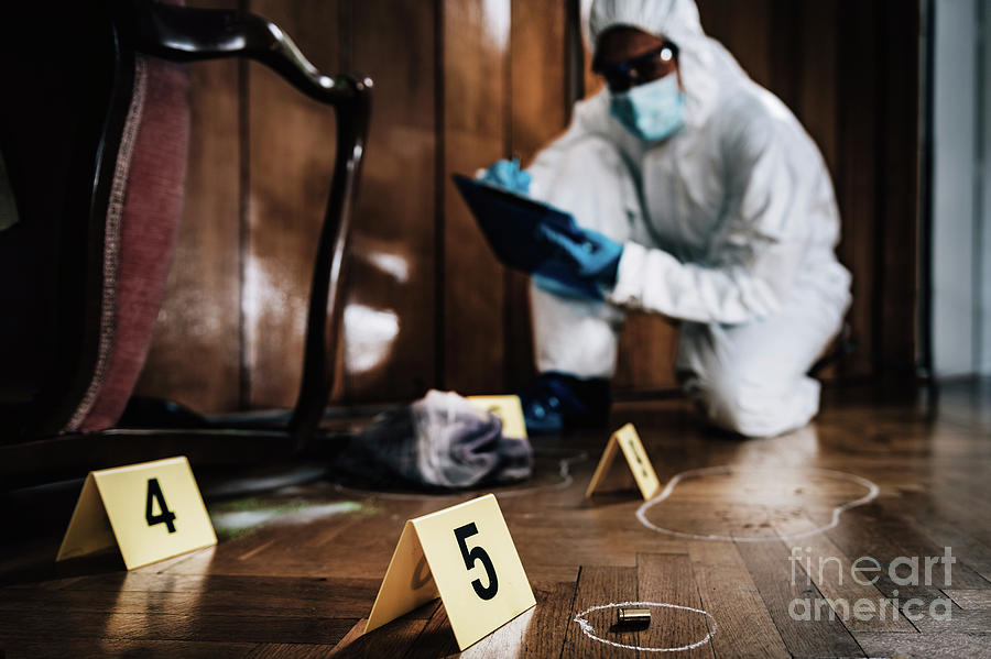 Crime Scene Investigation Photograph By Microgen Images