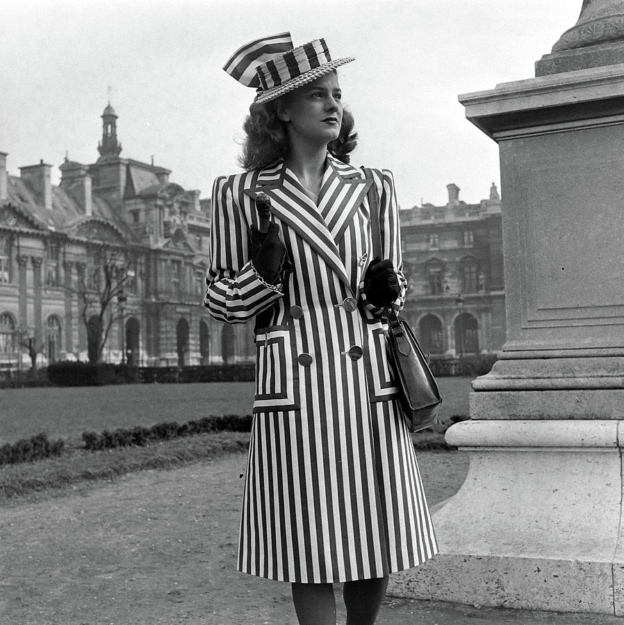 Spring Photograph - French Spring Fashions #18 by Nina Leen