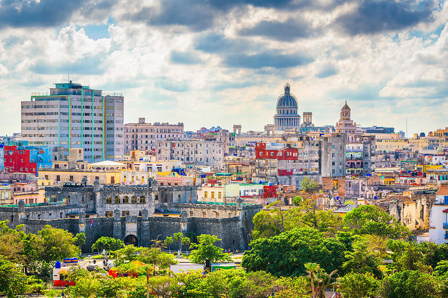 Architecture Photograph - Havana, Cuba Downtown Skyline #18 by Sean Pavone