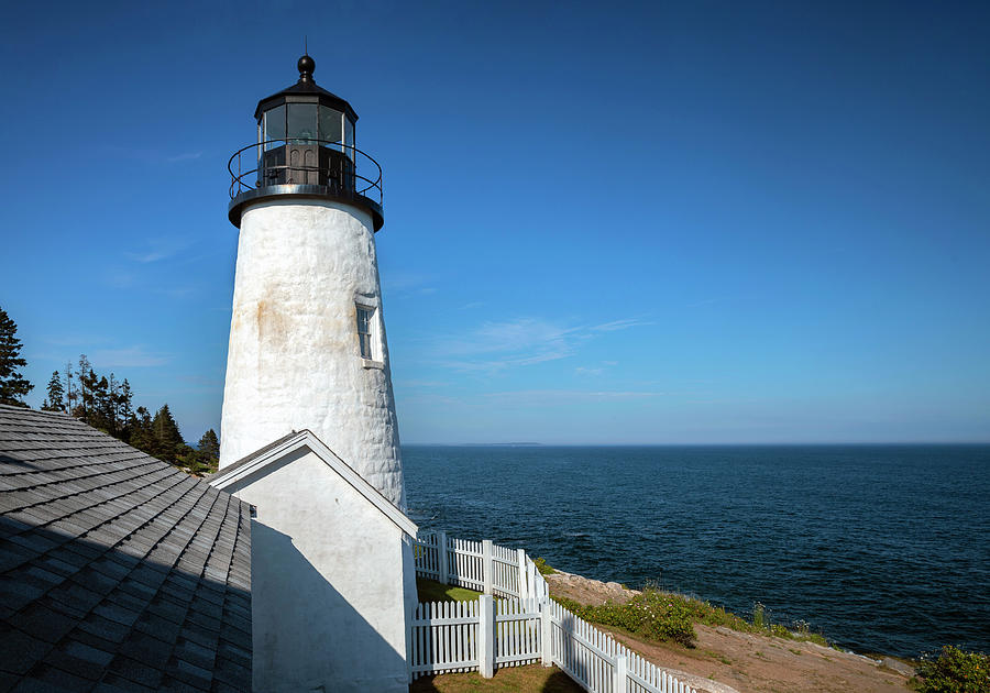 Lighthouse, Pemaquid, Maine #18 Digital Art by Claudia Uripos