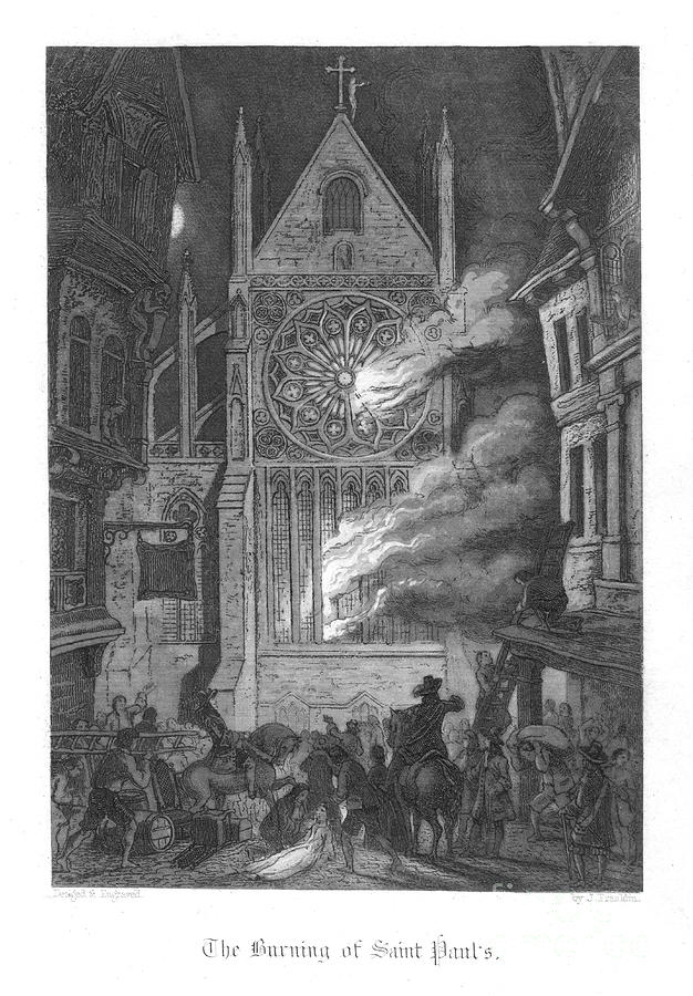 Scene From Old St Pauls By William #18 Drawing by Print Collector