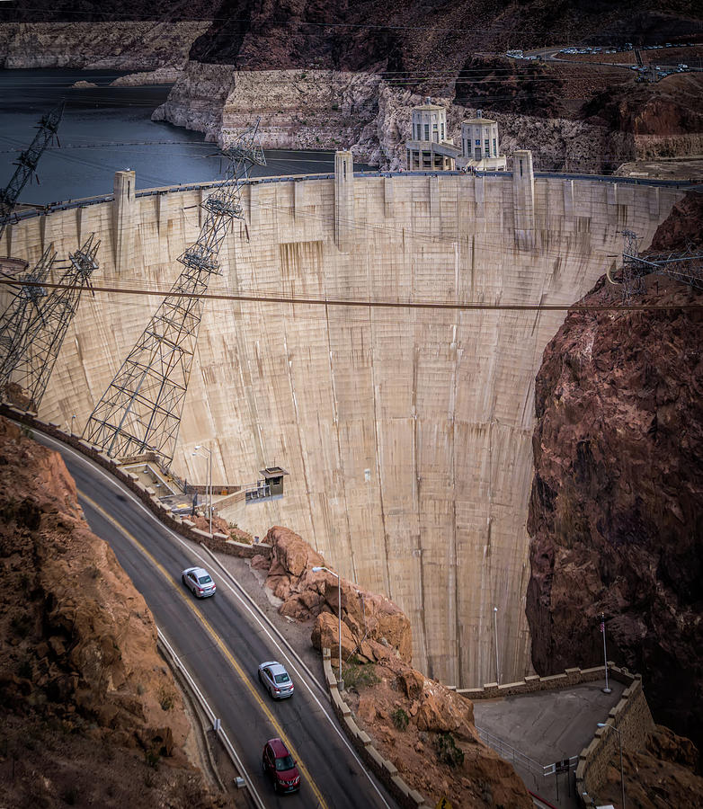 scenes around Hoover dam and  Mike OCallaghan - Pat Tillman Mem #18 Photograph by Alex Grichenko
