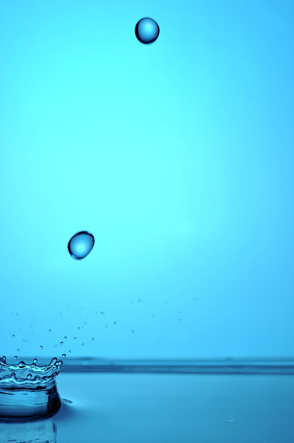 Splashing Water Droplet Photograph by Sami Sarkis