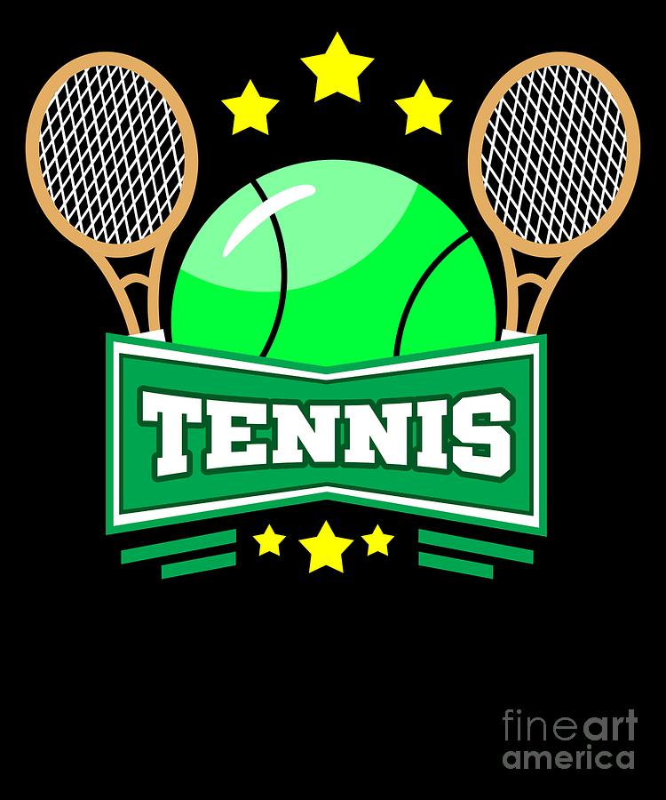 Tennis Player Tennis Racket I Love Tennis Ball Digital Art by ...