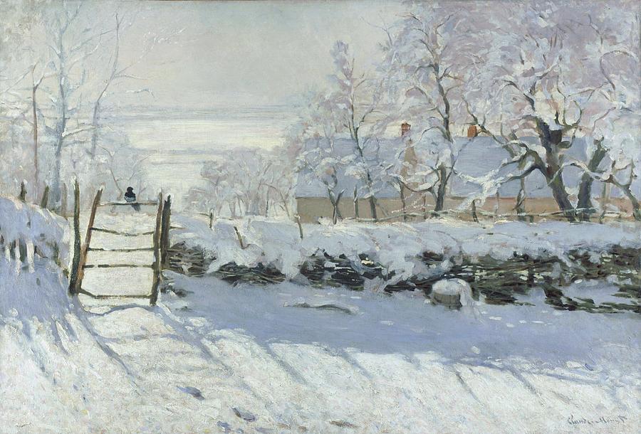 The Magpie Painting by Claude Monet The Magpie Painting by Claude Monet