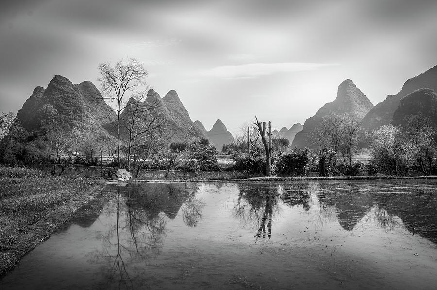 The mountains and countryside scenery in spring #18 Photograph by Carl Ning