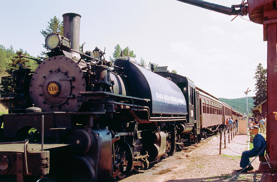 1800s Era Train, Still In Use, Black Photograph by Robin Smith Pixels