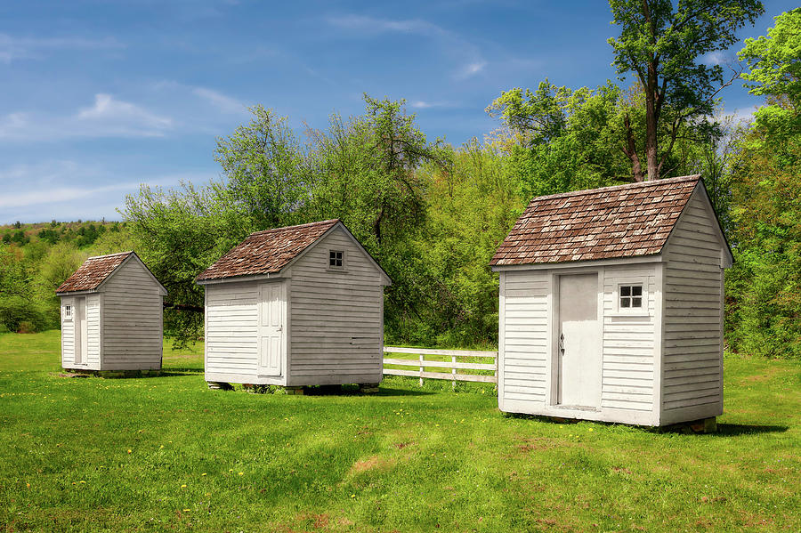 1800s New England Storage Buildings  -  1800snewenglandsheds184604 Photograph by Frank J Benz