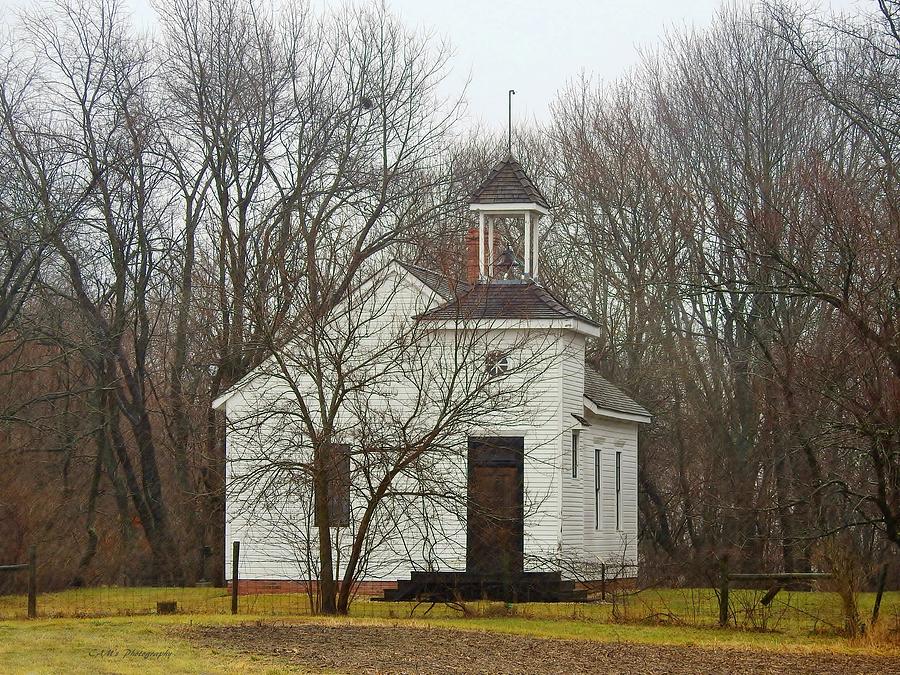 1800's Schoolhouse at Buckley Photograph by Carmen Macuga - Fine Art ...