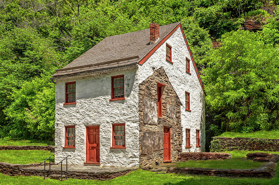Architecture Photograph - 1821 Armorers Dwelling  -  1821armorersdwellingharpersferry196914 by Frank J Benz