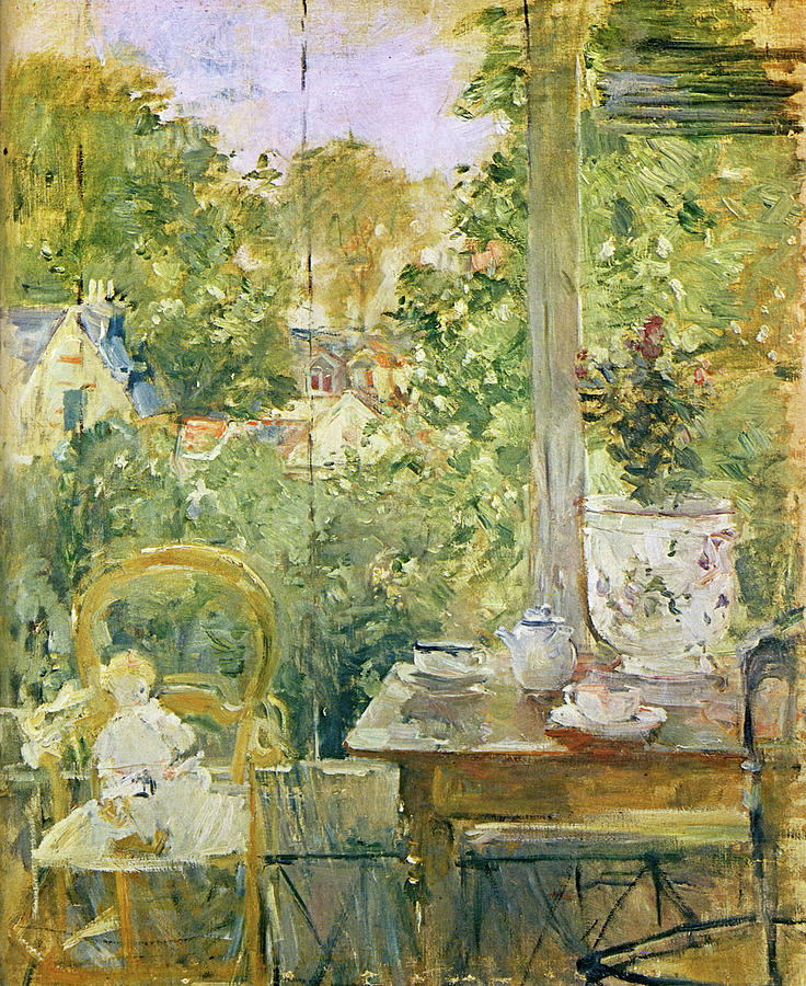 1884 The Headstock In The Veranda Painting By Berthe Morisot - Pixels