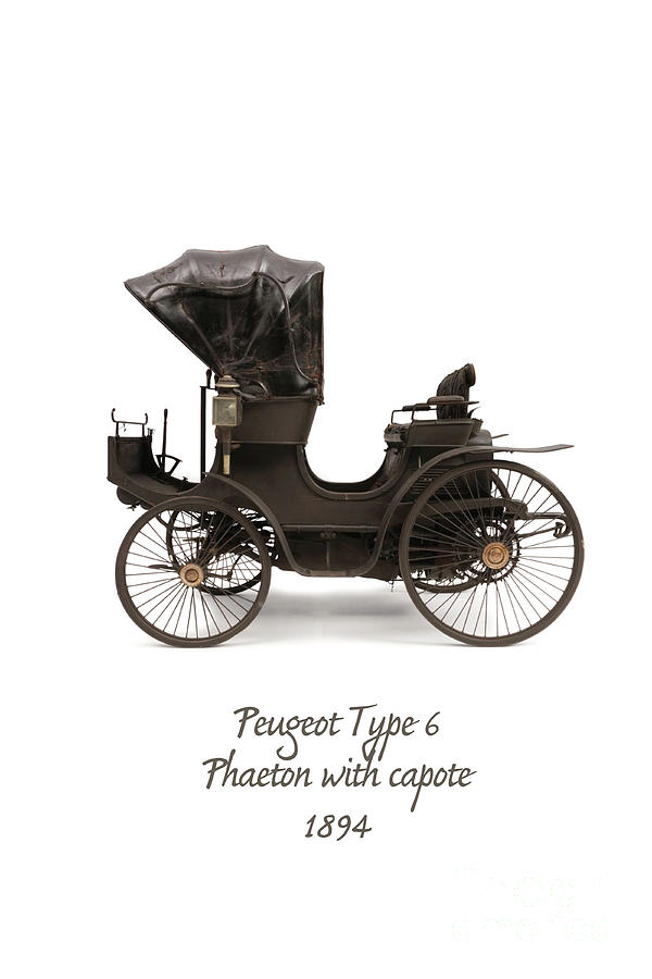 1894 Peugeot type 6 Mixed Media by Patricia Hofmeester